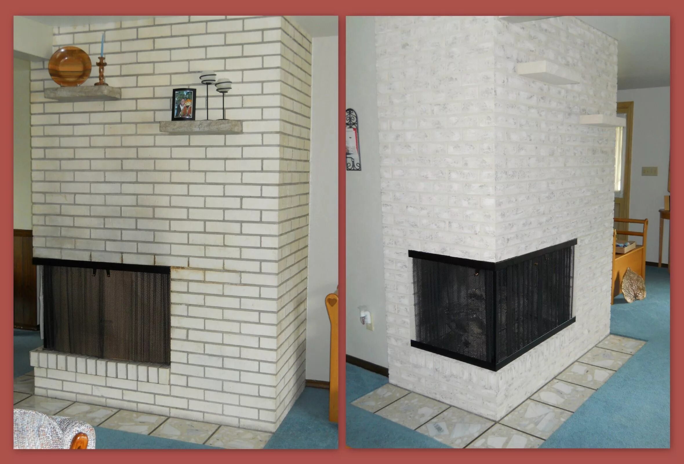 Покраска печей из кирпича своими руками фото How to Remove Paint from Fireplace Brick Brick Anew Painted brick fireplaces, Br