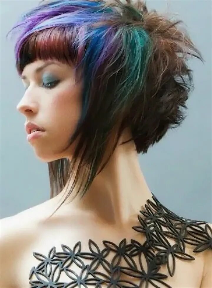 Покраска перьями фото Multi colored hair Hair color pictures, Peacock hair color, Hair pictures