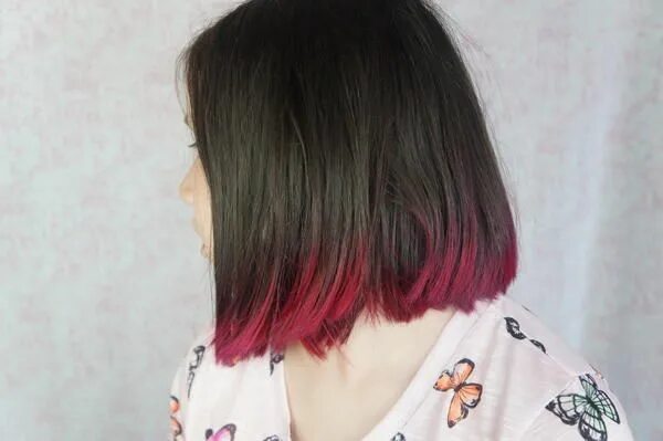 Покраска прически каре I Gave a 10-Year-Old Hot Pink Ombre Hair, Plus COTW! Dip dye hair, Dipped hair, 