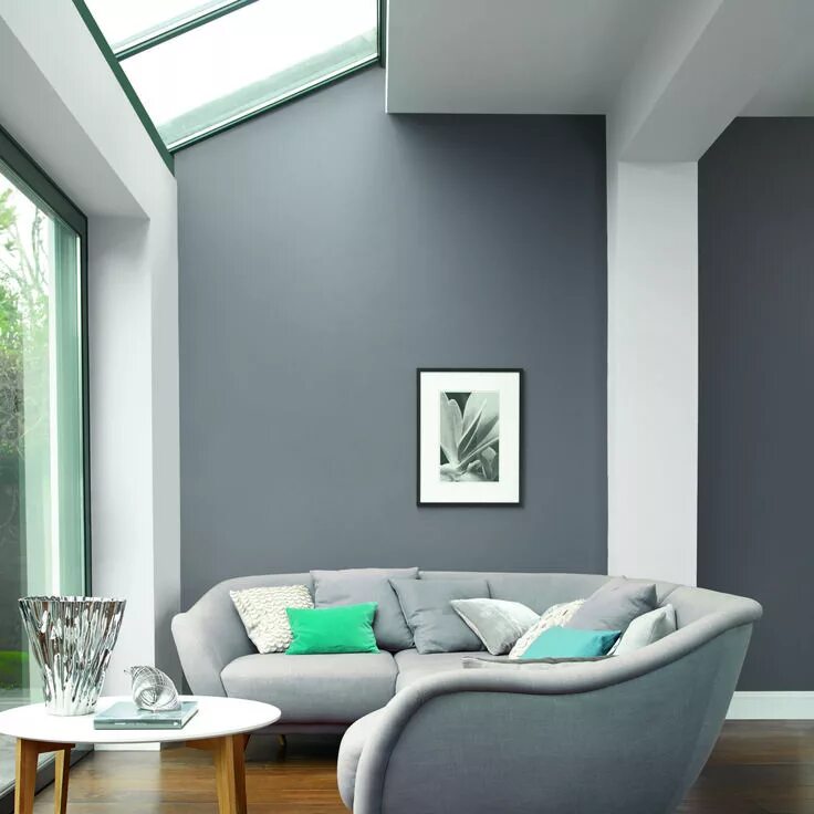 Покраска стен современном интерьере The Dulux guide to decorating with grey Colores de casas interiores, Colores de 