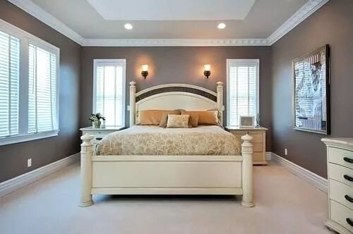 Покраска стен спальня дизайн фото Image result for painted tray ceiling bedroom images Master bedroom colors, Roma