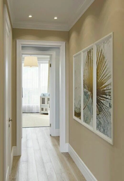 Покраска стен в прихожей варианты фото Pin on Идеи интерьера Narrow hallway decorating, Hallway colours, Hallway design