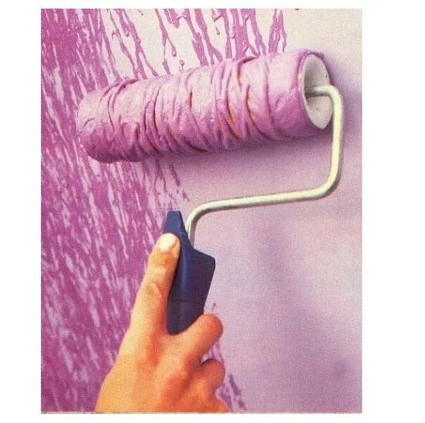 Покраска стен валиком фото Put string around a paint roller when painting you room and get this cool design