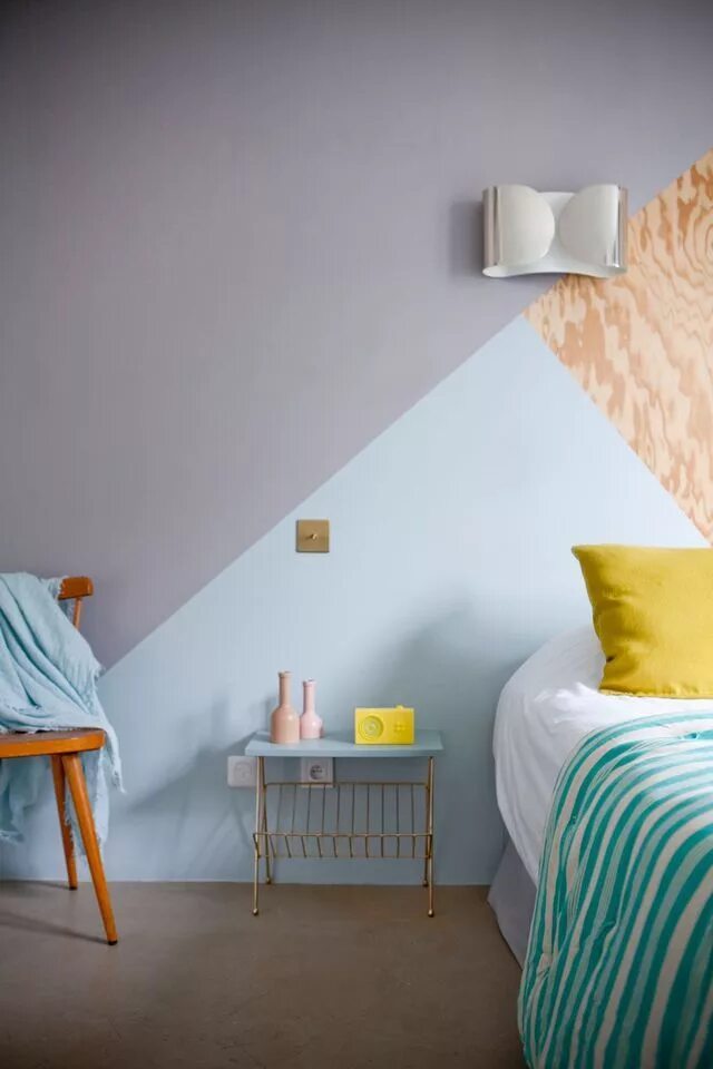 Pin on Para el depa Bedroom wall paint, Bedroom wall, Geometric wall paint