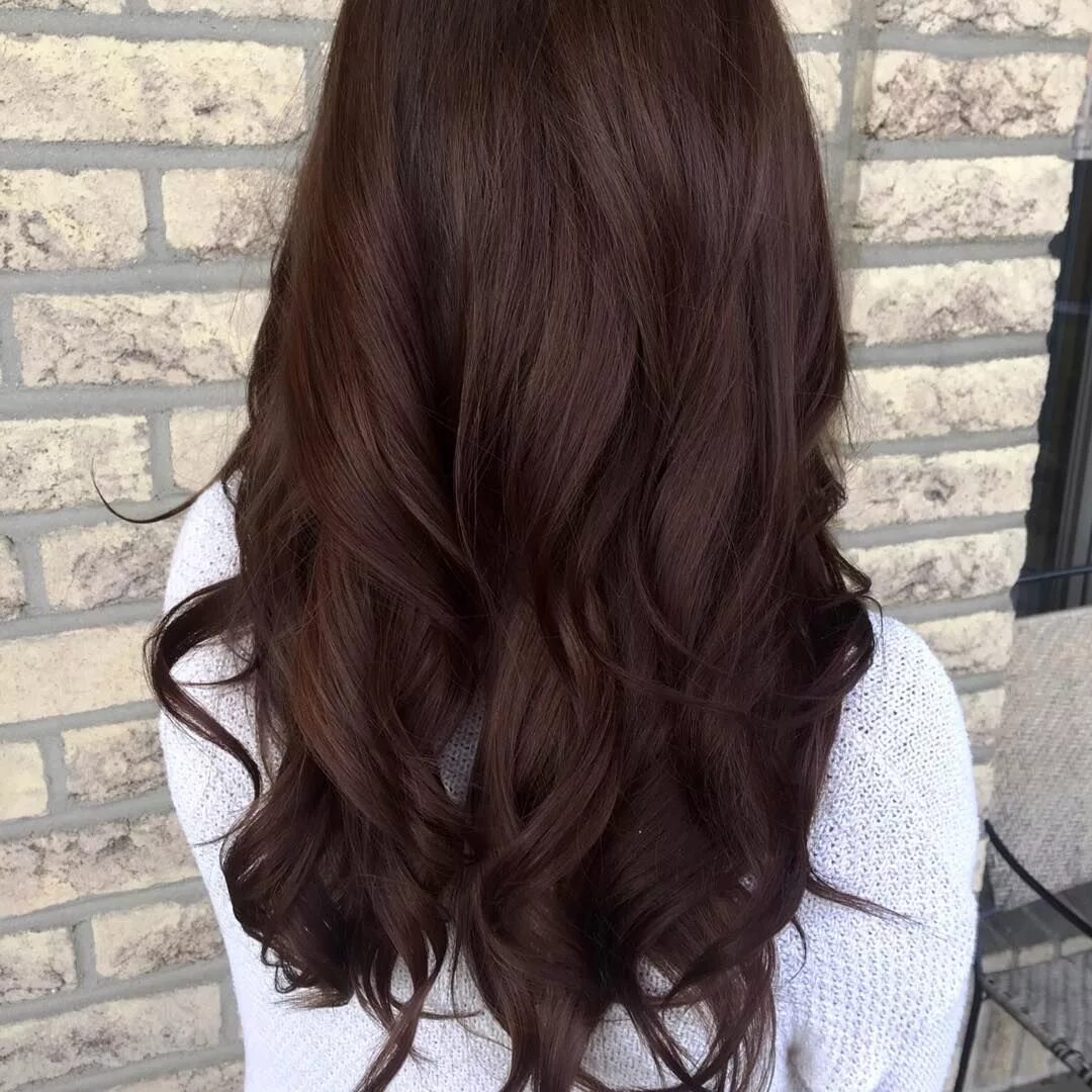 Покраска в коричневый цвет фото Image may contain: one or more people and closeup Hair color chocolate, Long hai