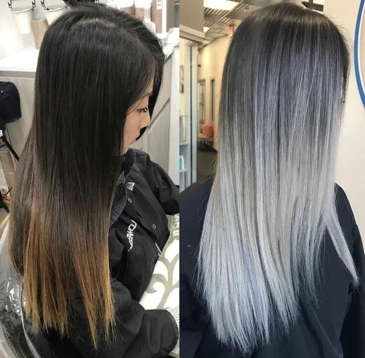 Покраска волос айртач на темные волосы фото Pin on Hair Balayage straight hair, Brown ombre hair color, Ombre hair color