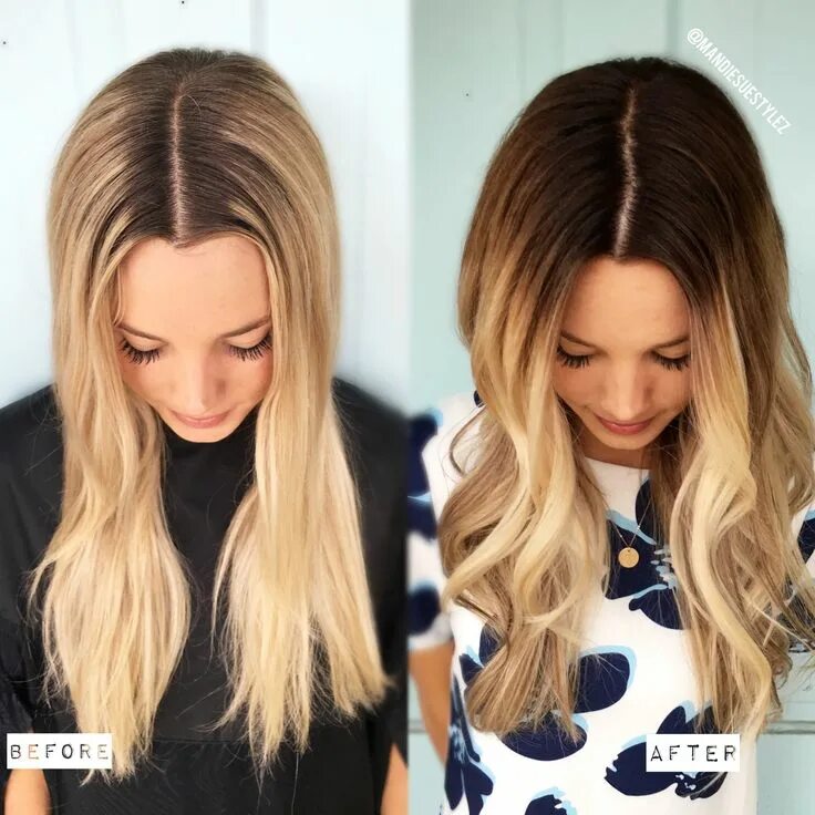 Покраска волос корни темные фото DEMARCATION LINE TO MELTED BLONDE FORMULA INCLUDED Balayage hair blonde, Hair co