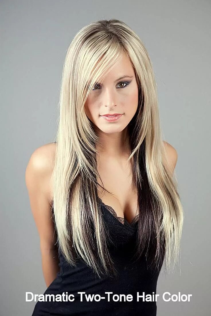 Покраска волос низ темный фото Straight hair Long hair styles, Straight hairstyles, Womens hairstyles