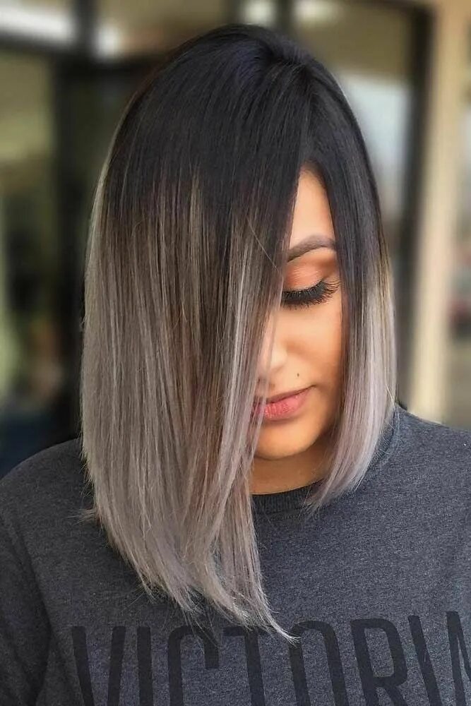 Покраска волос стрижки каре 38 Asymmetrical Bob Ideas You Will Fall In Love With Short ombre hair, Hair leng