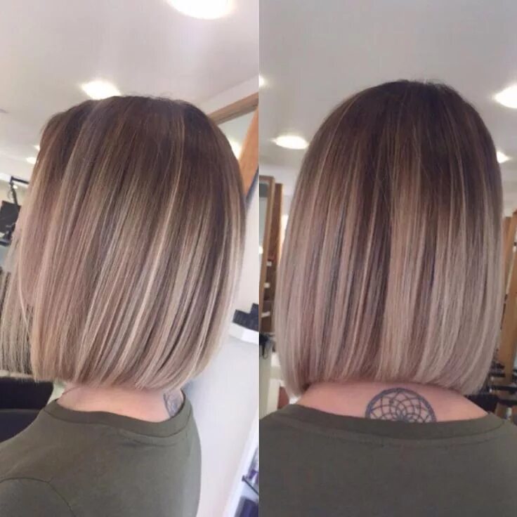 Покраски каре фото Kh Hair Long Eaton on Instagram: "☺ Bobs & Balayage ☺ blended by @victoria91x #h