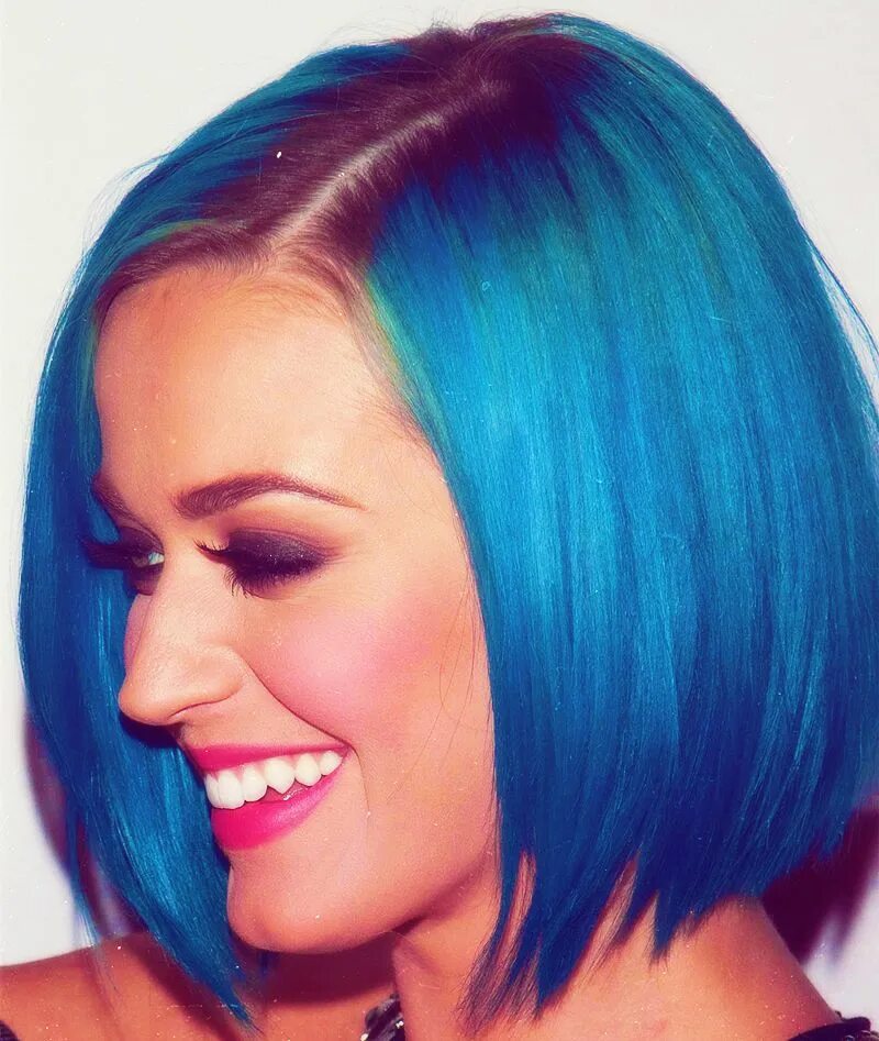 Покраски каре фото Katy Perry's blue hair Exotic hairstyles, Blue hair tumblr, Beautiful hair