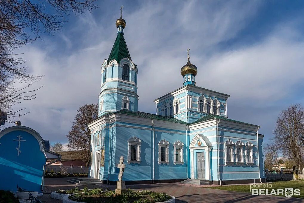 Покровская церковь фото Храм Покрова Пресвятой Богородицы, православный храм, агрогородок Корма, Комсомо