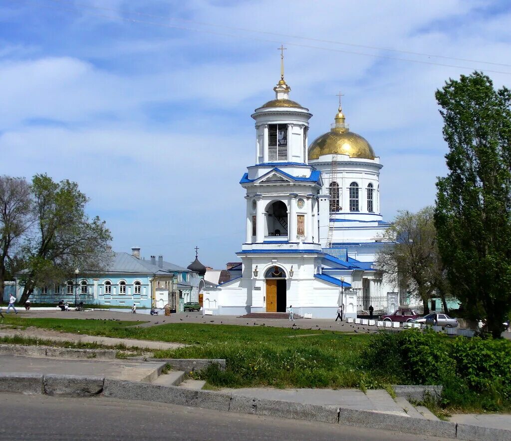 Покровская церковь воронеж фото Покровский кафедральный собор, православный храм, ул. Бехтерева, 36А, Воронеж - 