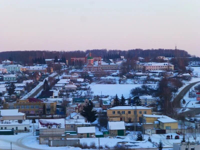 Покровское орловская область фото Посёлок Покровское при сильном морозе в 7-ом часу вечера 26 февраля - Памятные м