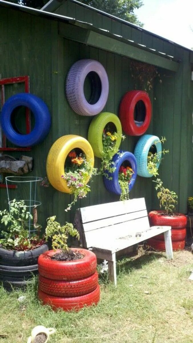 Покрышки на даче фото 35+ Adorable DIY Tire Planter Ideas That Will Make Your Garden the Cutest on the