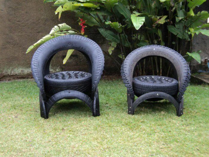 Покрышки поделки фото 16 Tire Hacks You Have to See to Believe Diy garden decor, Diy garden furniture,