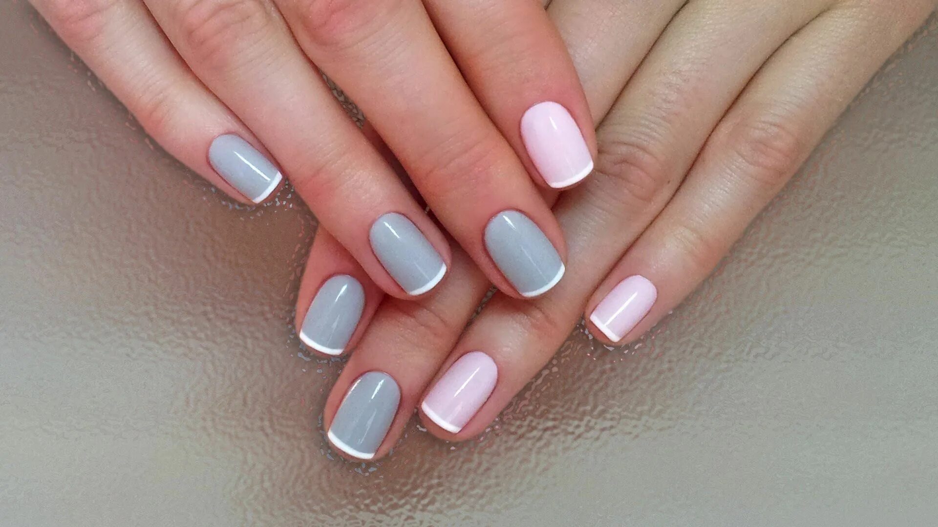 Покрытие гелем коротких ногтей фото Pin on ногти стайл Gel nails french, Short nail designs, French nails