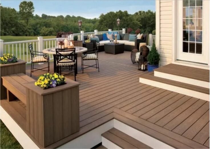 Покрытие пола на веранде на даче варианты Yahoo Image Search Roofing options, Composite decking, Outdoor flooring