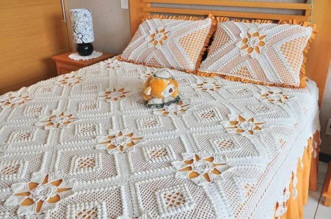 Покрывало крючком фото схемы Крючок Crochet bedspread pattern, Blanket, Crochet bedspread