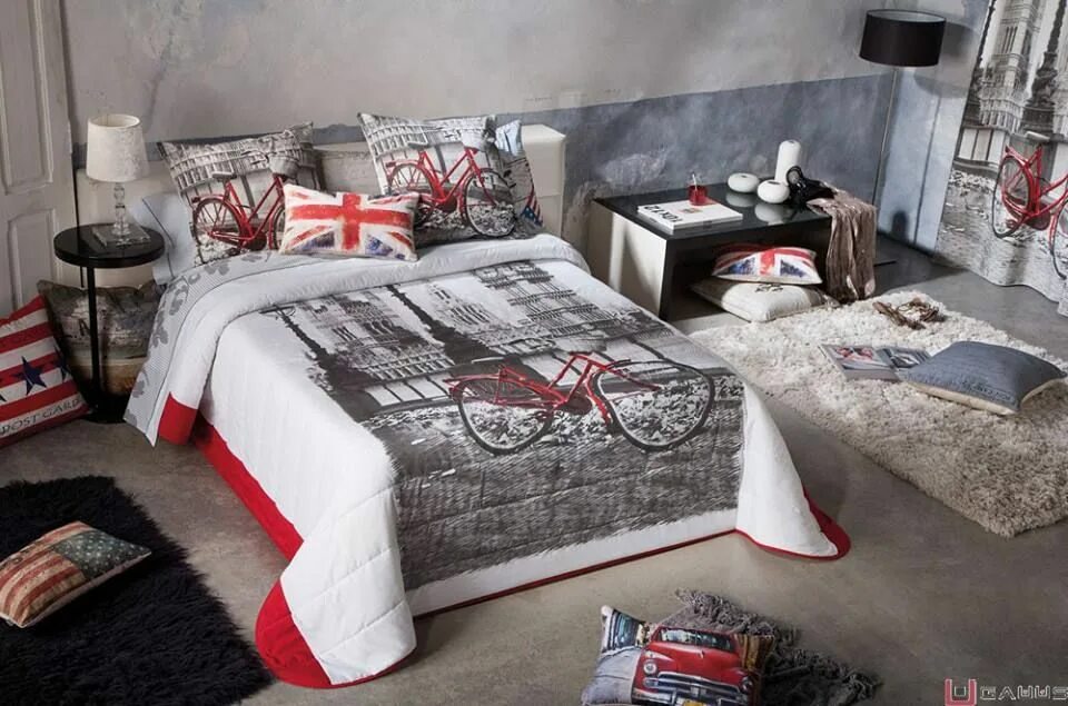 Покрывало в стиле лофт Colcha Romantic #Antilo #Viasono Quartos, Edredom
