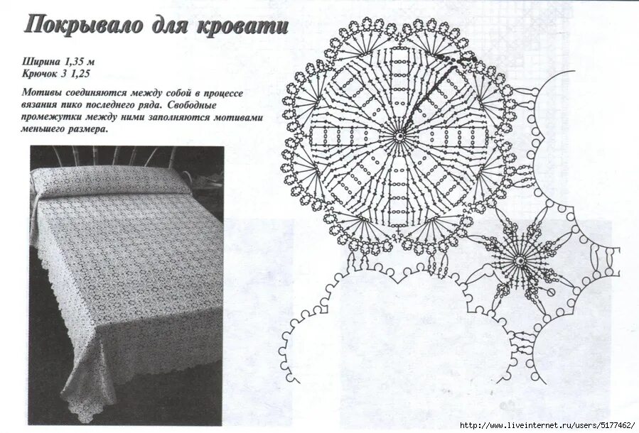 Покрывало вязаное крючком со схемами dd51a595b8ecae91ab73fe093e755e8f.jpeg (899 × 610) декор стола Постила