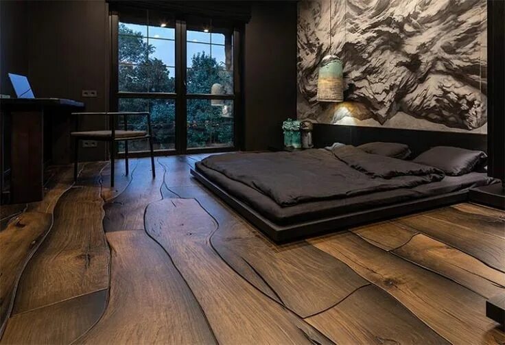 Пол 2024 дизайн This Unique Wood Flooring Fits Together Like Puzzle Pieces Unique bedroom design