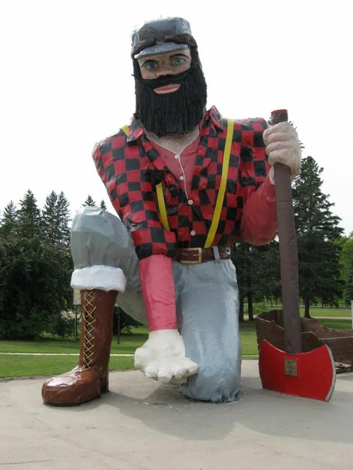 Поль баньян фото 8. World's Largest Paul Bunyan - Akeley Roadside attractions, Visit minnesota, R