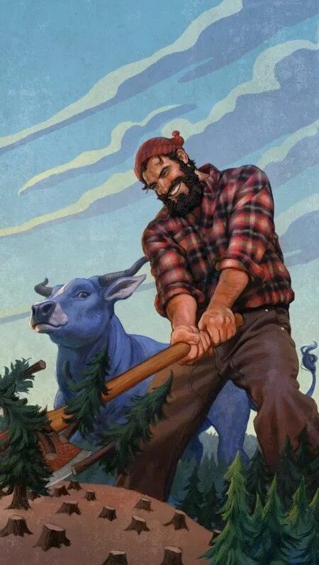 Поль баньян фото Pin by Terry Shalit on FUNNY PAGES in 2019 Paul bunyan, Character design, Tall t