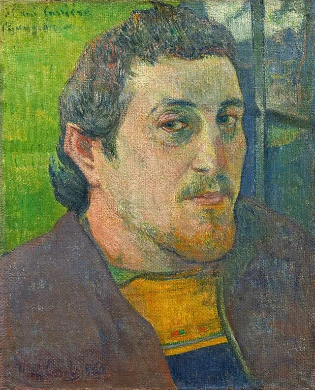 Поль гоген фото художника Файл:Paul Gauguin - Autoportrait dédié à Carrière (1888 ou 1889).jpg - Википедия