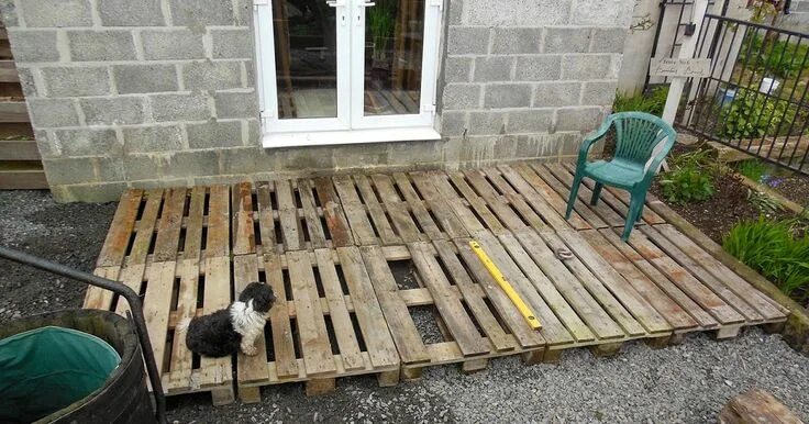 Пол на даче своими руками Pallet wood decking is hardly an original idea nowadays is it, there seem to be 