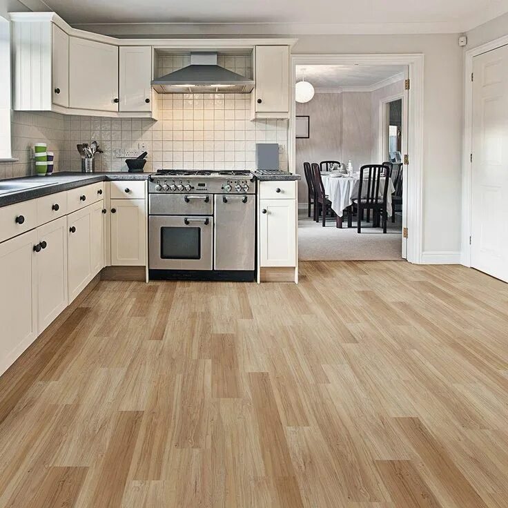 Пол на кухне дизайн 2024 TrafficMaster Allure 6 in. x 36 in. Point Breeze Maple Luxury Vinyl Plank Floori