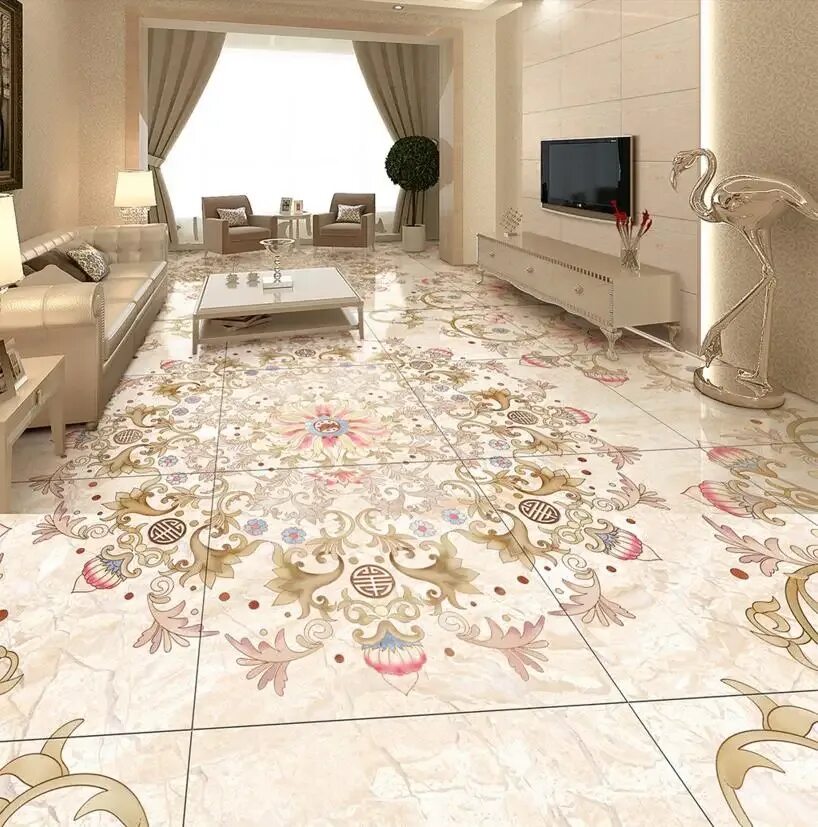 Пол плитка в гостиной фото дизайн 3d Flooring Self Adhesive Wallpaper For Home Parquet Pattern Vinyl Flooring 3d W