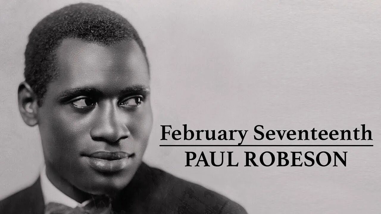 Поль робсон фото Paul Robeson Tribute Black History Month Celebration - YouTube