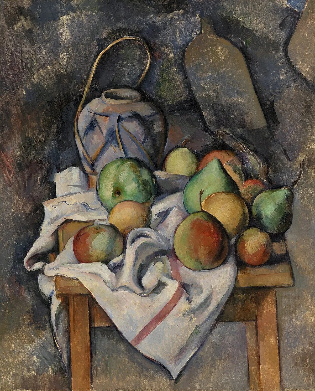 Поль сезанн фото Файл:Paul Cézanne - Ginger Jar (Pot de gingembre) - BF23 - Barnes Foundation.jpg