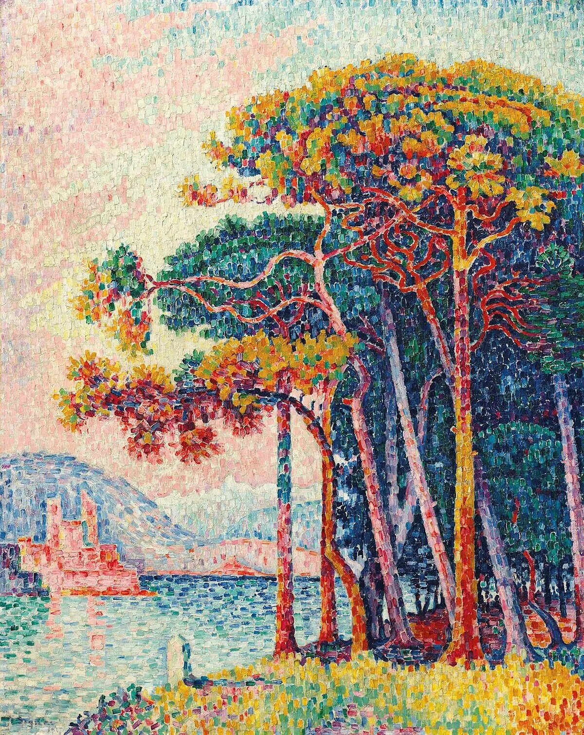 Поль синьяк фото Файл:Signac - Antibes (la pinède), 1917, lot-6134225.jpg - Википедия