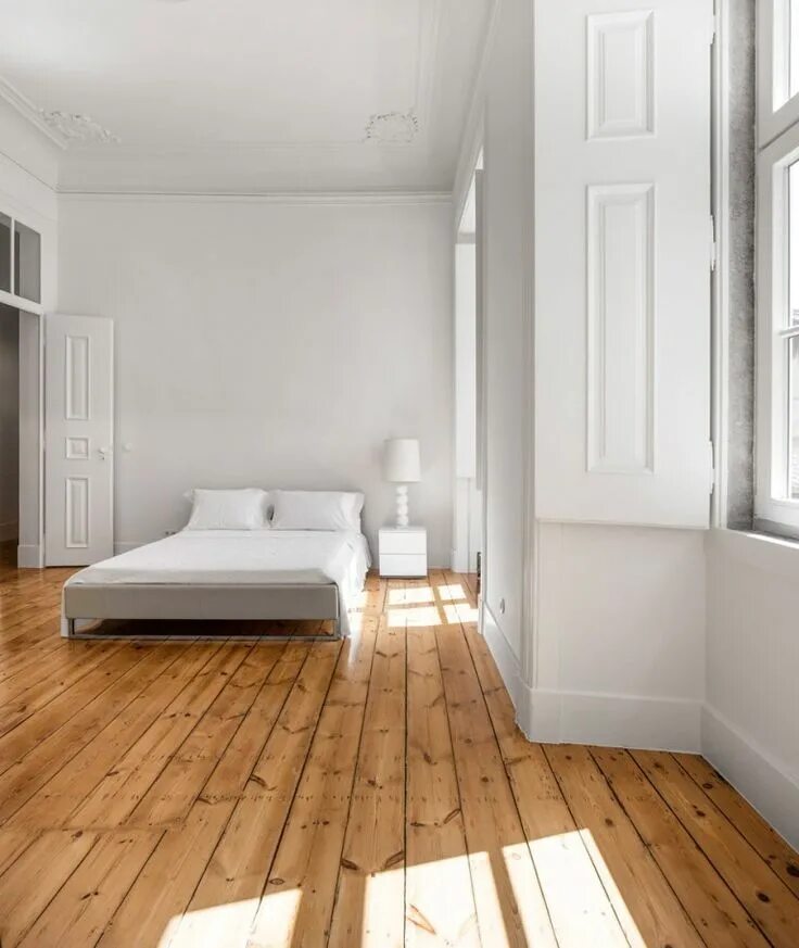 Пол стены дизайн интерьера Original Wooden Flooring Was Restored In This 19th Century Apartment Interior de