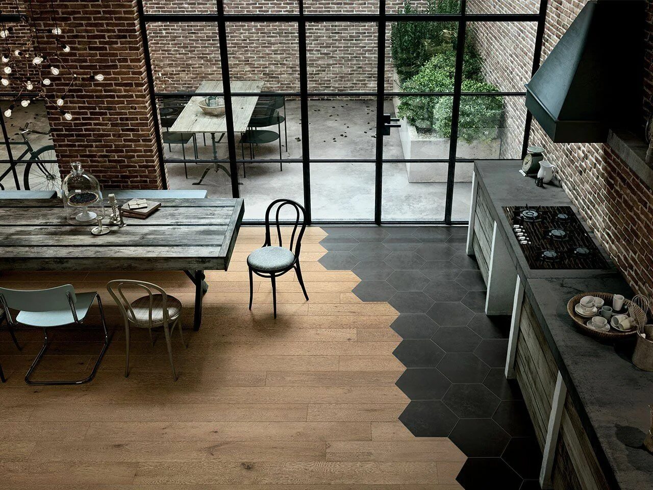 Пол в стиле лофт плитка Plancia Parquet Rovere Naturale - Flex Nature House design, Architecture, House 