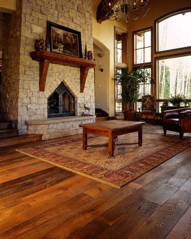 Пол в загородном доме варианты The Floor is a Key to Style! Residential flooring, Rustic wood floors, Oak floor