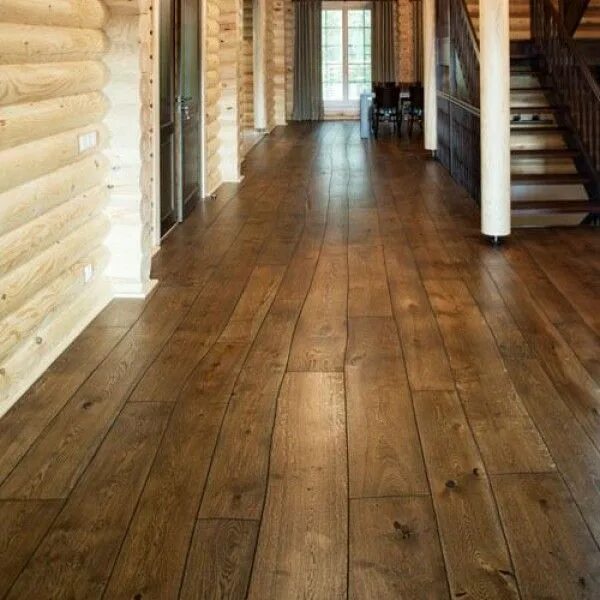 Пол в загородном доме варианты Массивная доска дуб рустик Narmada Bolefloor, Rustic wood floors, House flooring