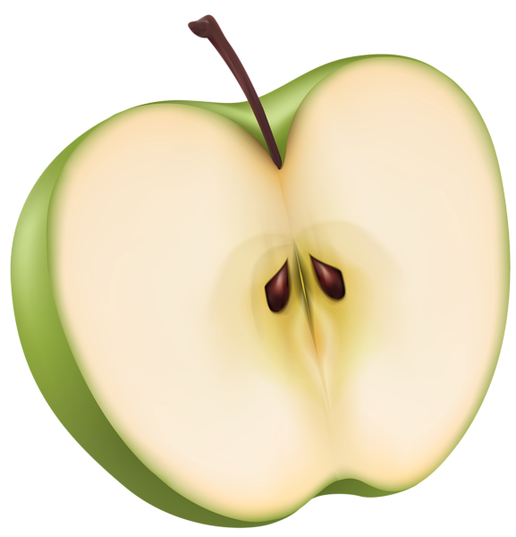 Пол яблока фото Half Apple Transparent PNG Clip Art Gallery Yopriceville - High-Quality Free Ima