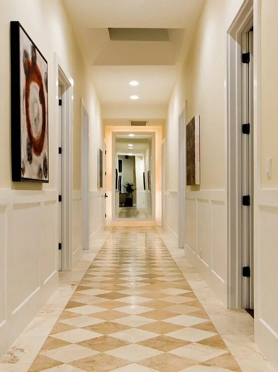 Пола в кухне и прихожей фото Corridor Interior Design Ideas 2013 CultHomes.com Floor design, Floor tile desig