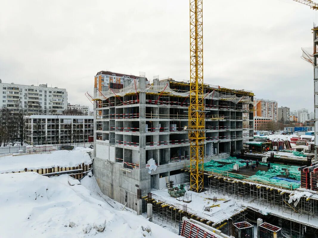 Полар москва жилой комплекс полар 1.3 фото ЖК Полар - Ход строительства - 15 февраля ЖК Полар Дзен