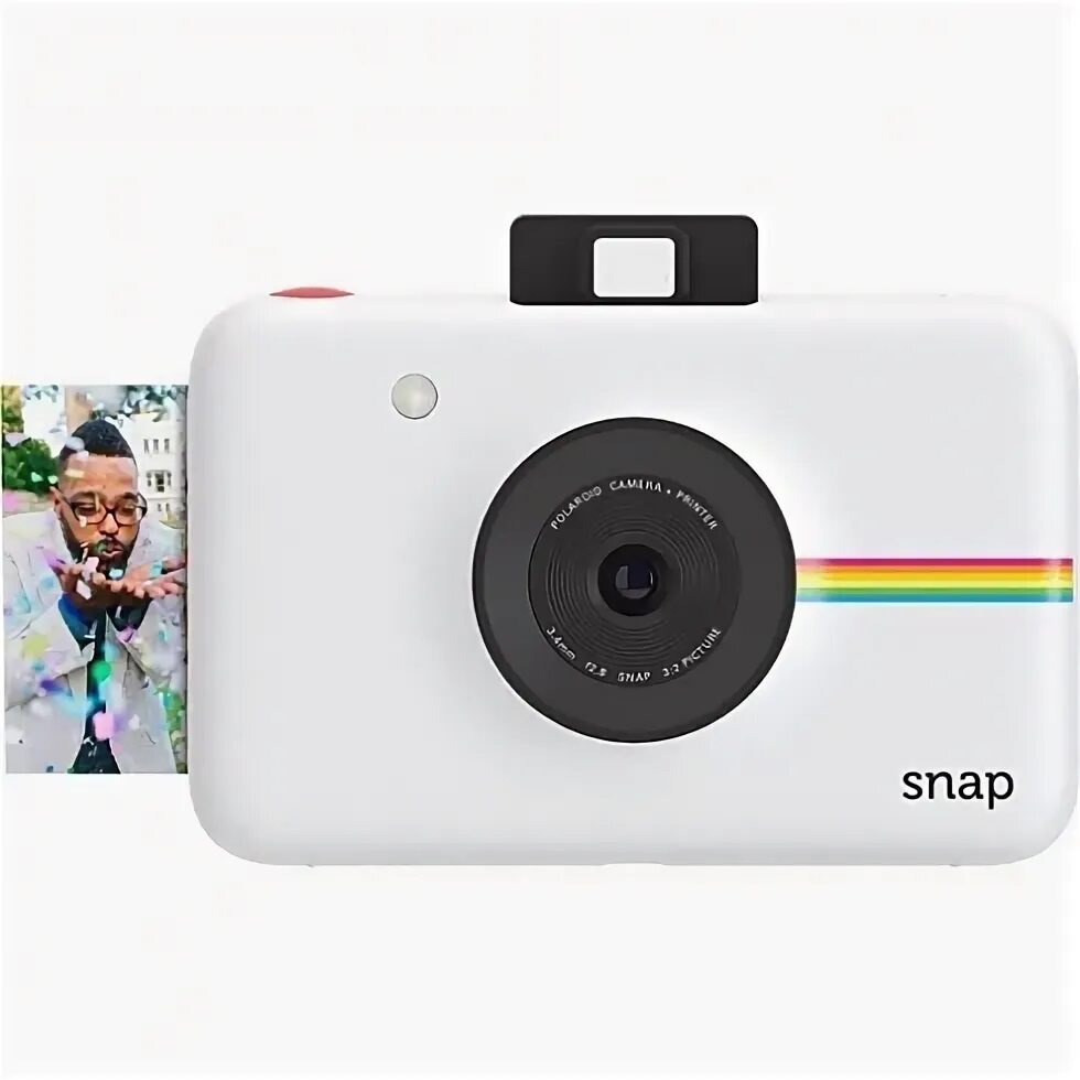 Полароид купить спб фотоаппарат с моментальным фото Моментальная фотокамера Polaroid Snap, белая POLSP01WE - купить по низкой цене в