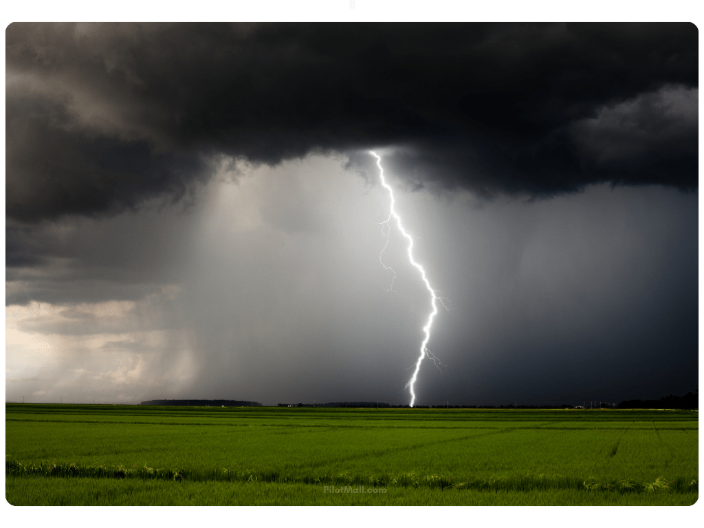 Поле гроза фото Flying in Thunderstorms (What to Do & What Not to Do)