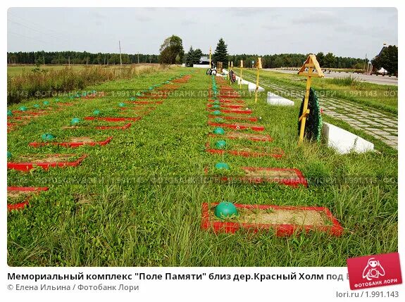 Поле памяти фото Мемориальный комплекс "Поле Памяти" близ дер.Красный Холм под Вязьмой. Безымянны