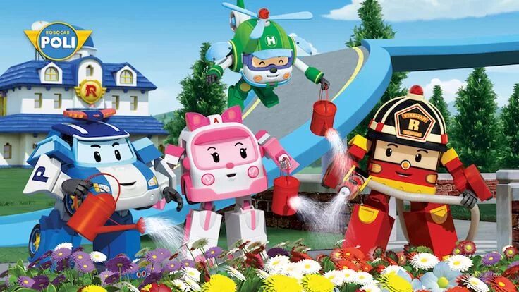 Поле робокар фото Activities - Robocar POLI Diy paper toys, Paper crafts diy, Robocar poli