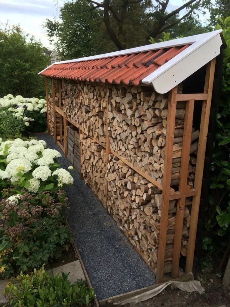 Поленница для дров своими руками на даче Woodshed Outdoor firewood rack, Firewood storage outdoor, Firewood storage