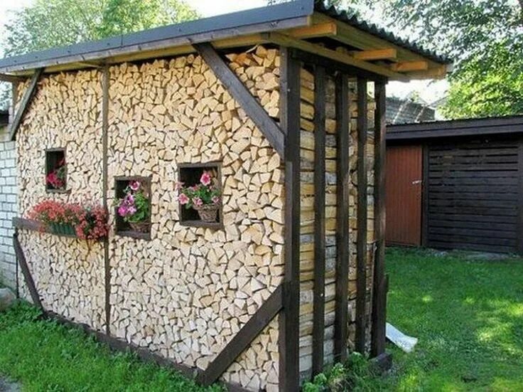 Поленница своими руками на даче Home - The Owner-Builder Network Firewood storage, Firewood storage outdoor, Fir