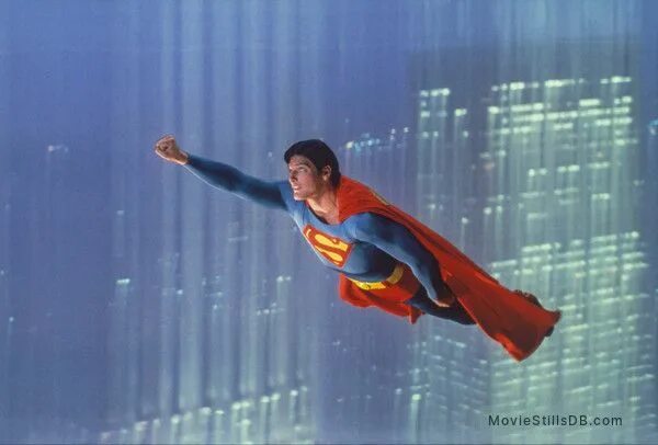 Полет супермена фото Superman (1978) - Movie stills and photos Superman movies, Superman, Superman ph