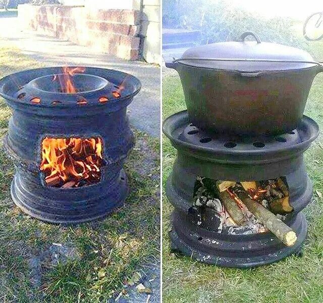 Полезные самоделки для дачи Pin by Katherine Warren on gardening Make a fire pit, Diy fire pit, Fire pit bbq